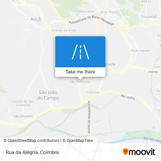 Rua da Alegria map