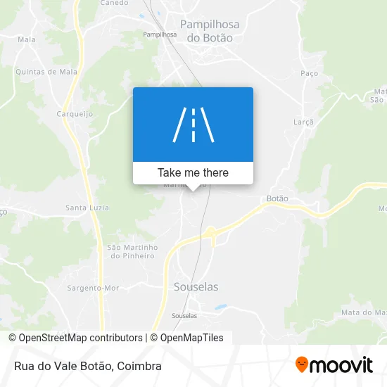 Rua do Vale Botão map