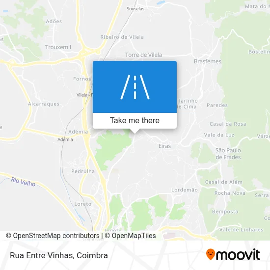 Rua Entre Vinhas map