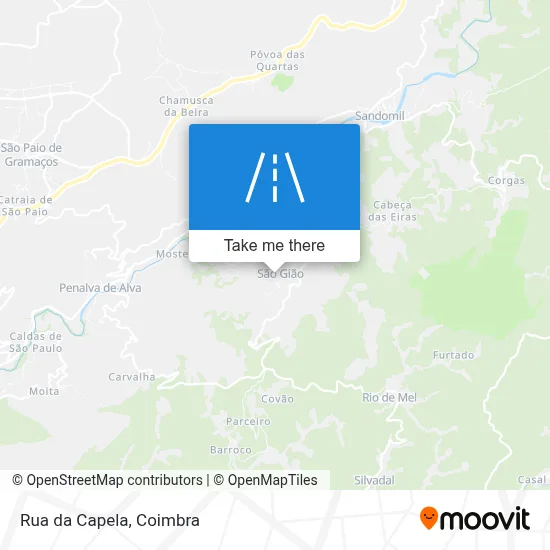 Rua da Capela map