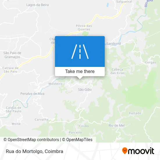 Rua do Mortolgo map