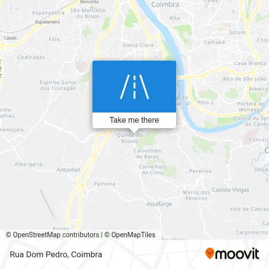 Rua Dom Pedro map