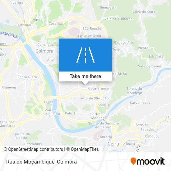 Rua de Moçambique map