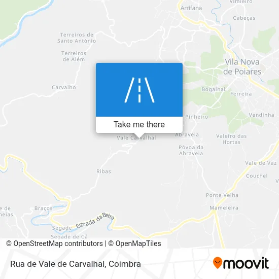 Rua de Vale de Carvalhal map