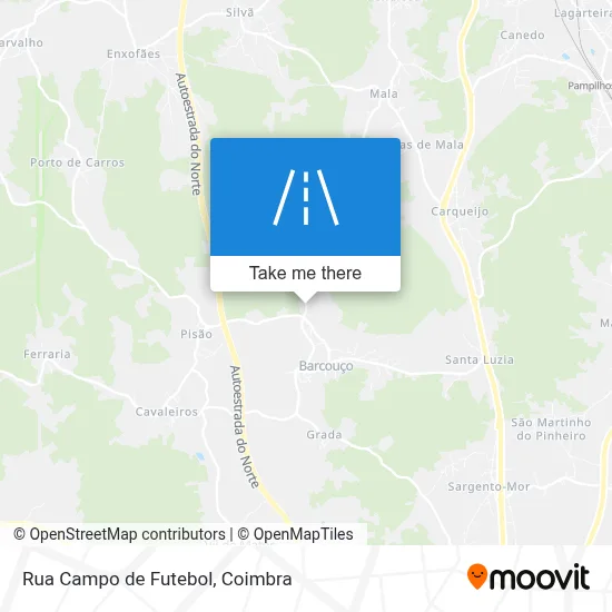 Rua Campo de Futebol map