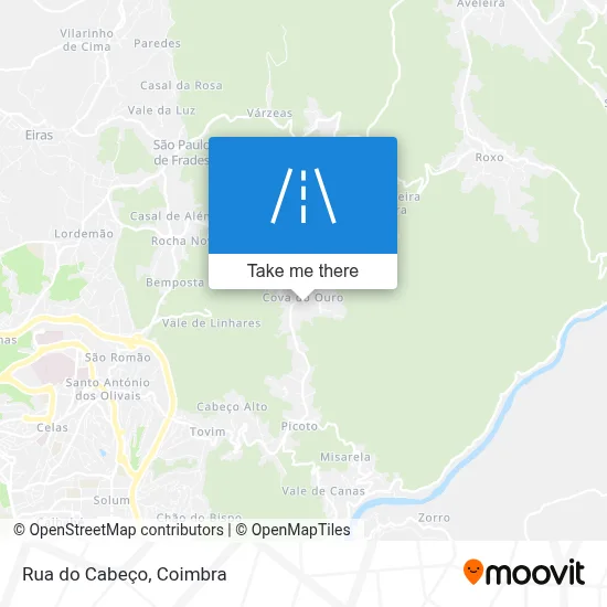 Rua do Cabeço map