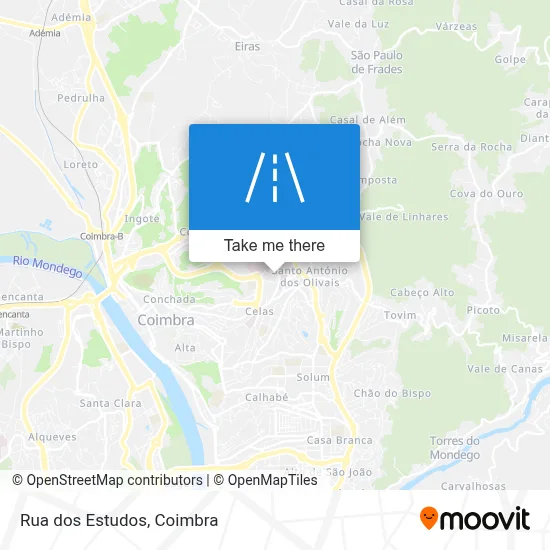 Rua dos Estudos map