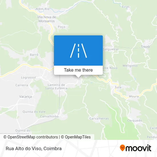 Rua Alto do Viso map