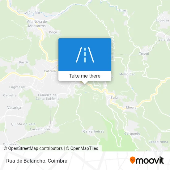 Rua de Balancho map