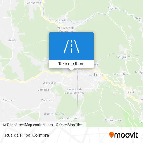 Rua da Filipa map