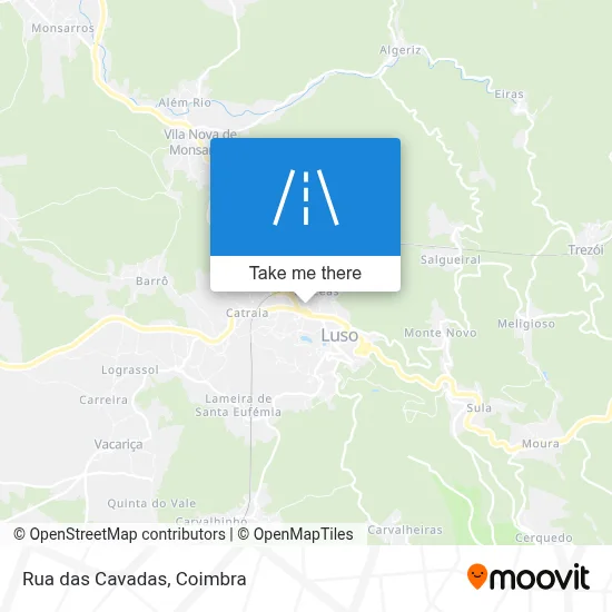 Rua das Cavadas map