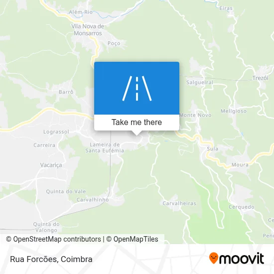 Rua Forcões map