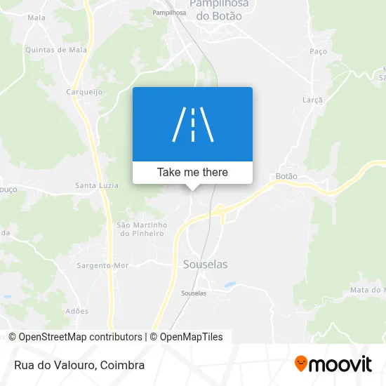 Rua do Valouro map