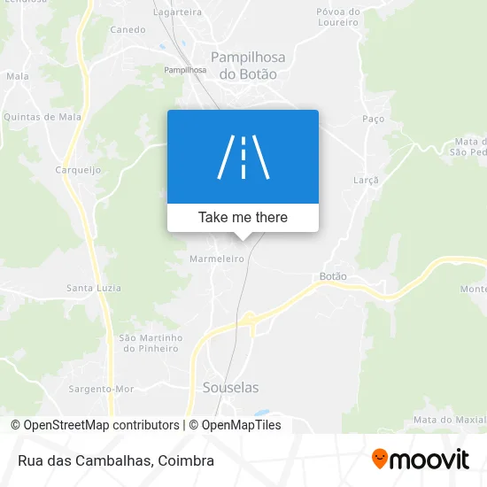 Rua das Cambalhas map