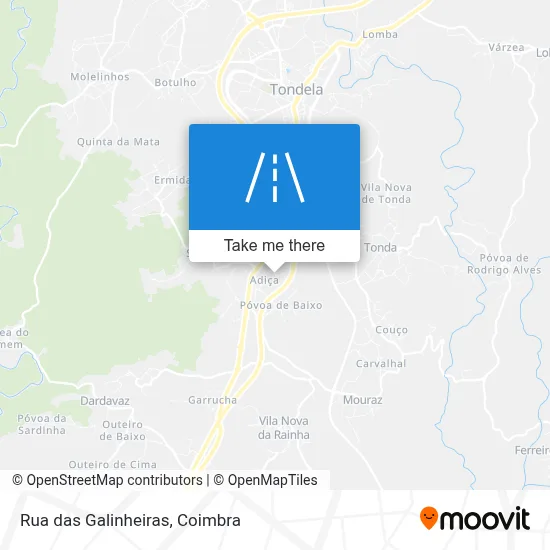 Rua das Galinheiras map
