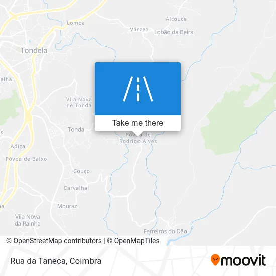 Rua da Taneca mapa