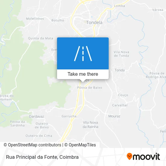 Rua Principal da Fonte mapa