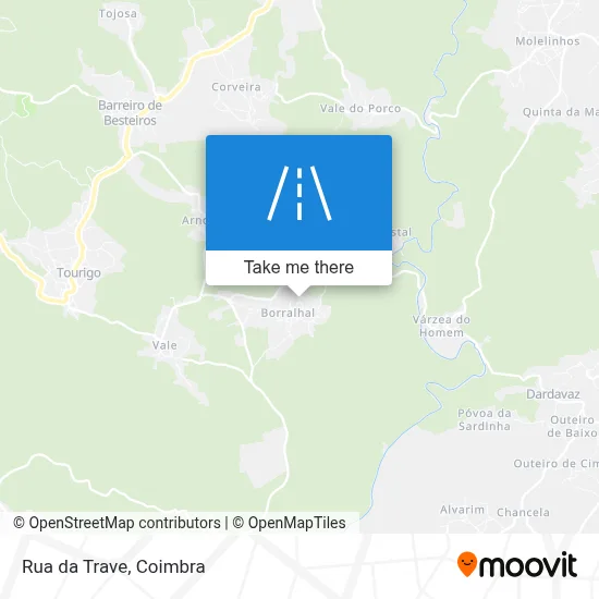 Rua da Trave map