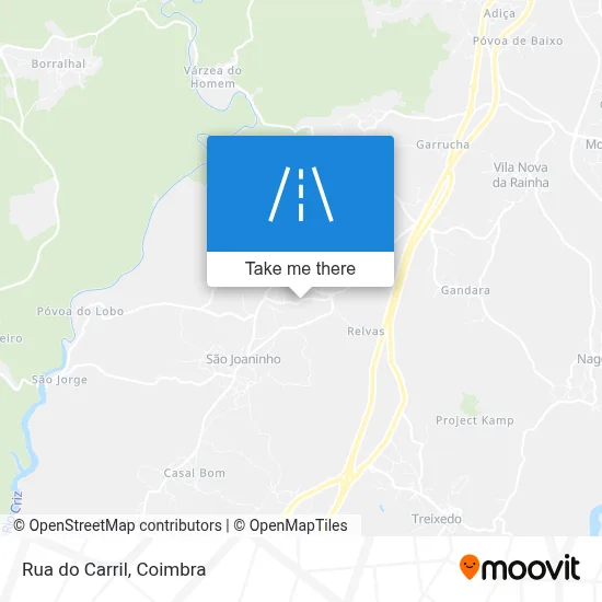 Rua do Carril mapa