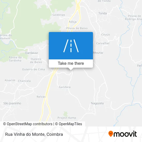 Rua Vinha do Monte map