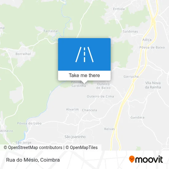 Rua do Mésio map