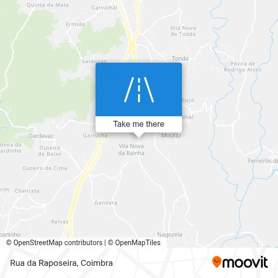 Rua da Raposeira map