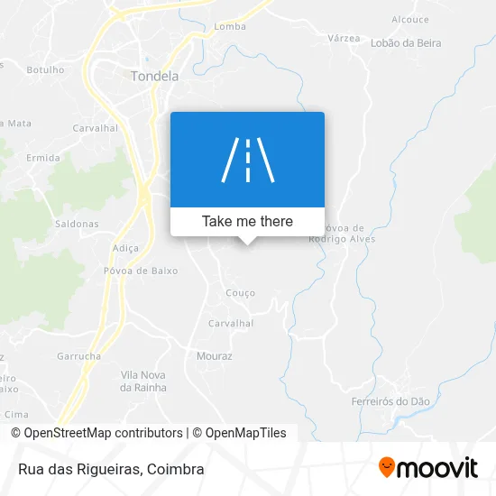 Rua das Rigueiras map