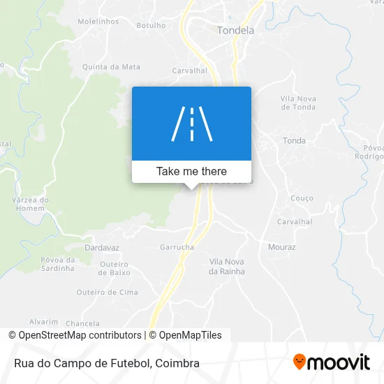 Rua do Campo de Futebol map