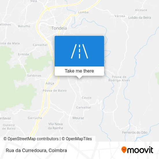 Rua da Curredoura map