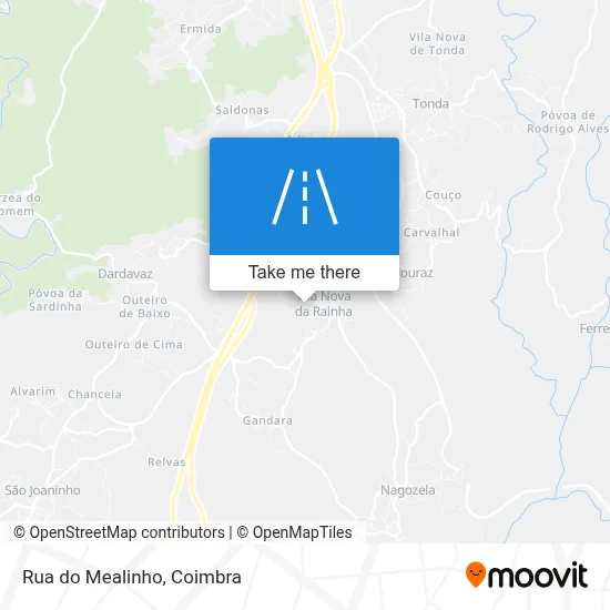 Rua do Mealinho map