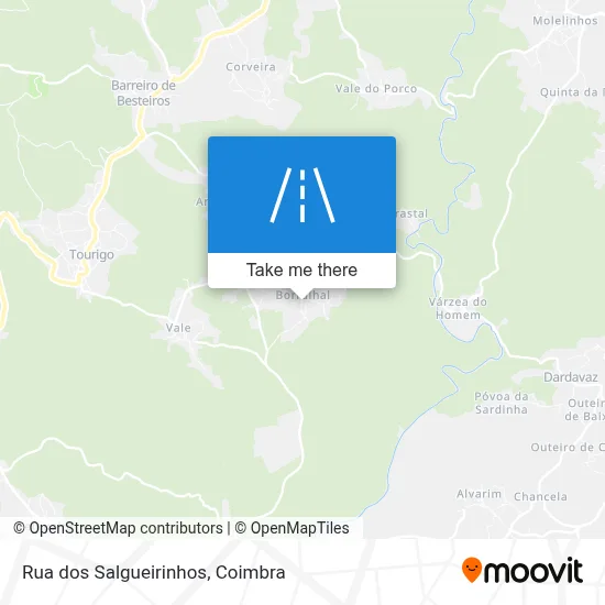 Rua dos Salgueirinhos map