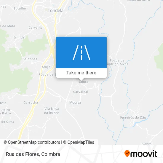 Rua das Flores map