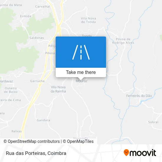 Rua das Porteiras map