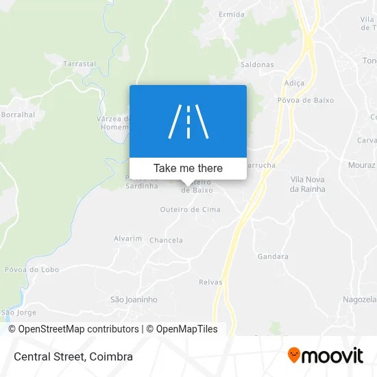Rua Central map