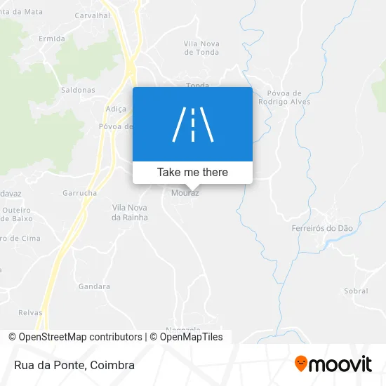 Rua da Ponte mapa