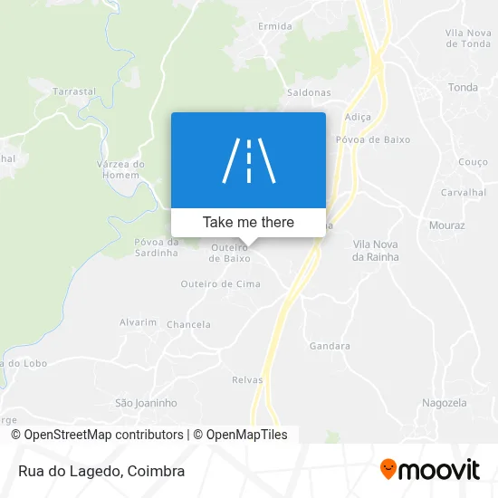 Rua do Lagedo map
