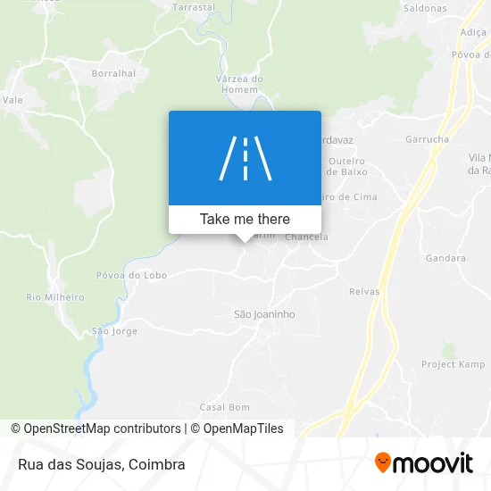 Rua das Soujas map