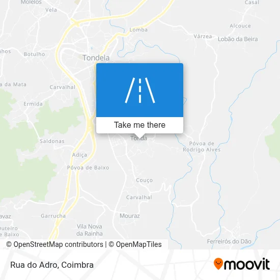 Rua do Adro mapa