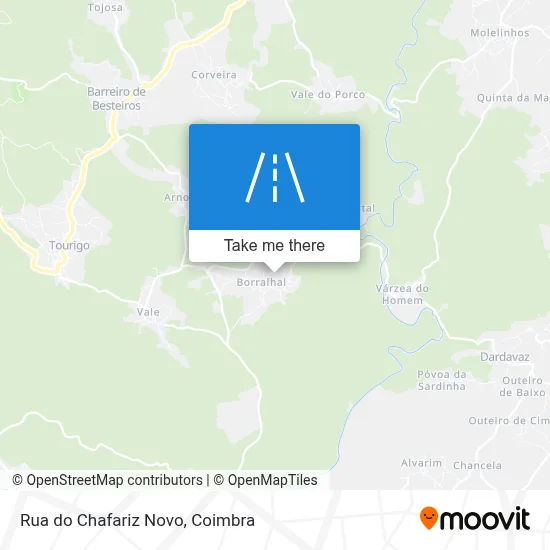 Rua do Chafariz Novo mapa