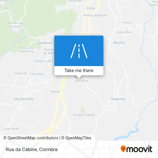 Rua da Cabine map