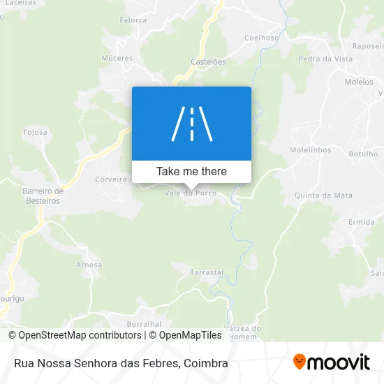 Rua Nossa Senhora das Febres map