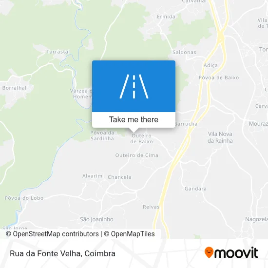Rua da Fonte Velha map