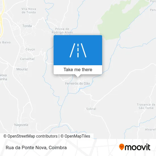 Rua da Ponte Nova map