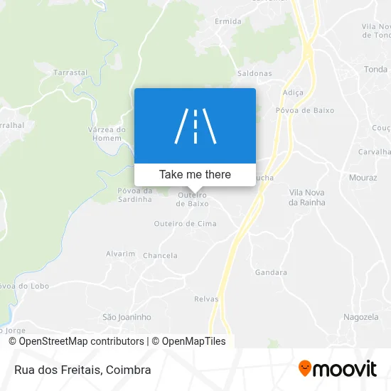 Rua dos Freitais map