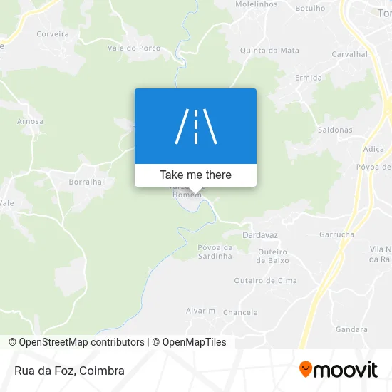 Rua da Foz mapa