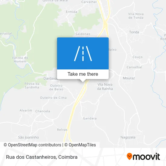 Rua dos Castanheiros map