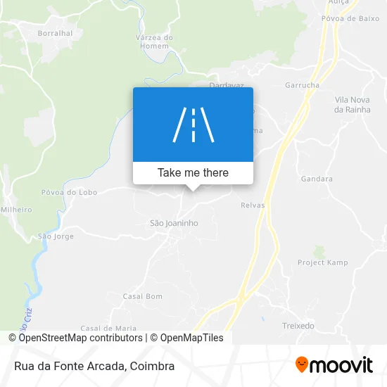 Rua da Fonte Arcada mapa