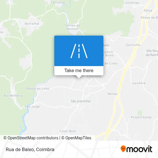 Rua de Baixo map