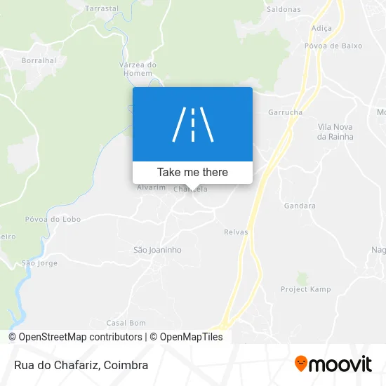 Rua do Chafariz mapa