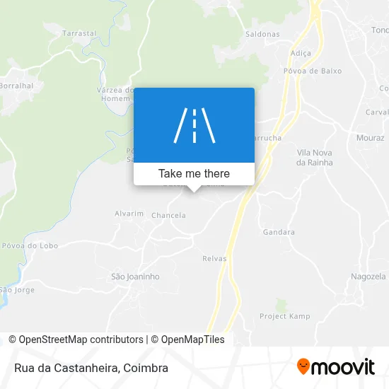 Rua da Castanheira map